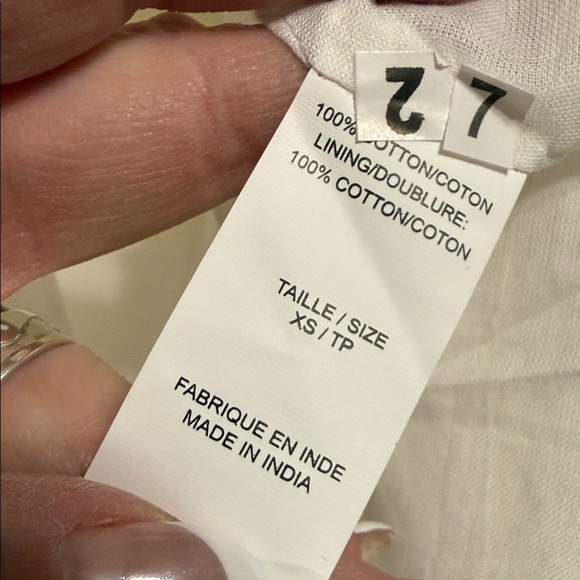 Suzy Shier White Smocked Bodice Eyelet Tier Maxi Dress boho/beach/flowing. XS - Picture 8 of 12